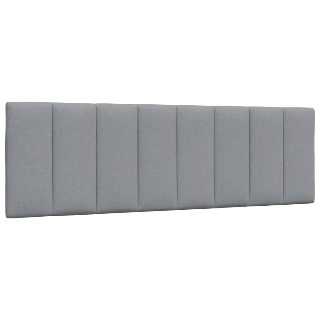 vidaXL Lit avec matelas "Hanko" gris clair 160x200 cm tissu