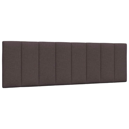 vidaXL Bett mit Matratze "Hanko" Dunkelbraun 160x200 cm Stoff