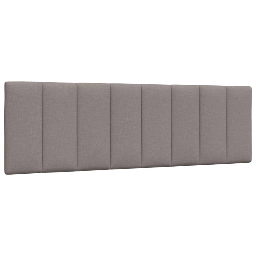vidaXL Bett mit Matratze "Hanko" Taupe 160x200 cm Stoff