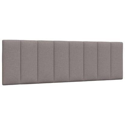 vidaXL Bett mit Matratze "Hanko" Taupe 160x200 cm Stoff