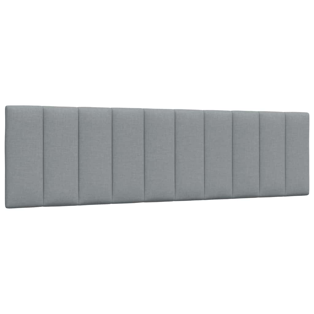 vidaXL Lit avec matelas "Hanko" gris clair 180x200 cm tissu