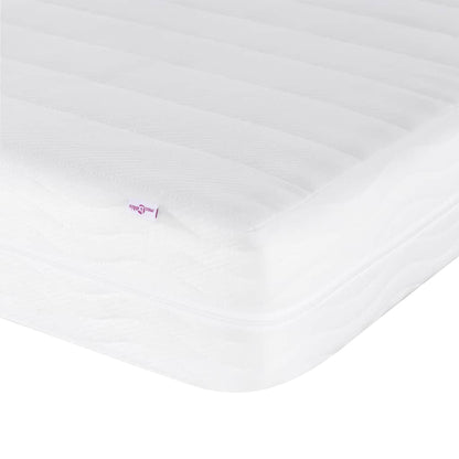 vidaXL Lit avec matelas "Hanko" Gris foncé 180x200 cm Tissu