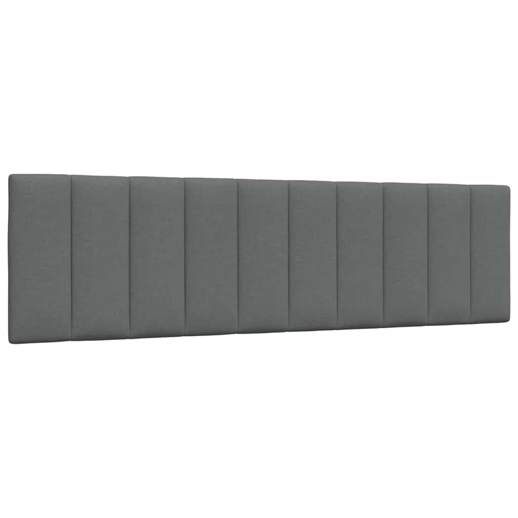 vidaXL Lit avec matelas "Hanko" Gris foncé 180x200 cm Tissu