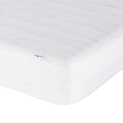 vidaXL Lit avec matelas "Hanko" Noir 180x200 cm Tissu