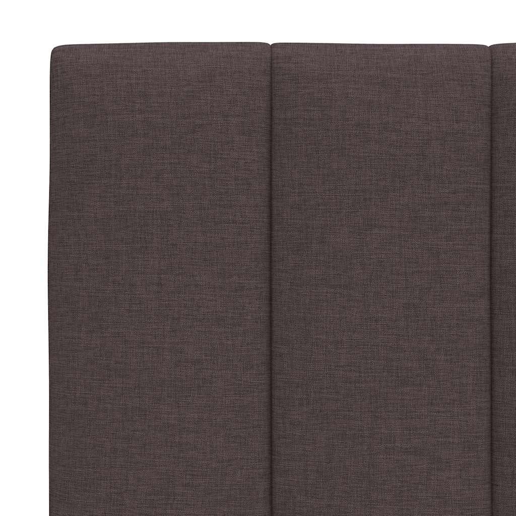 vidaXL Bett mit Matratze "Hanko" Dunkelbraun 180x200 cm Stoff