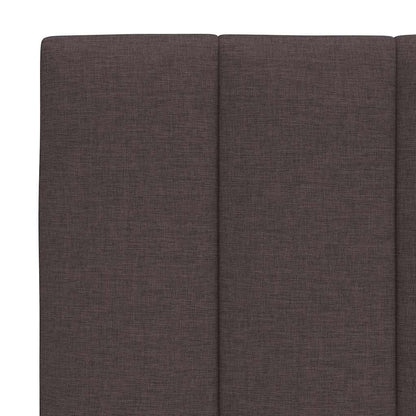vidaXL Bett mit Matratze "Hanko" Dunkelbraun 180x200 cm Stoff