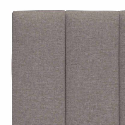 vidaXL Bett mit Matratze "Hanko" Taupe 180x200 cm Stoff