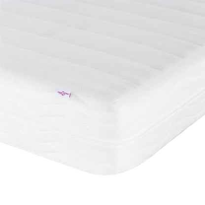 vidaXL Lit avec matelas "Hanko" gris clair 200x200 cm Tissu