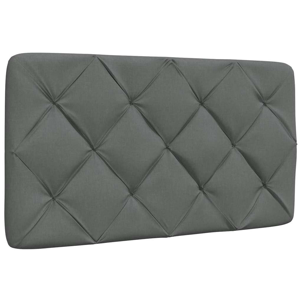 vidaXL Cadre de lit sans matelas Gris foncé 80x200 cm Tissu