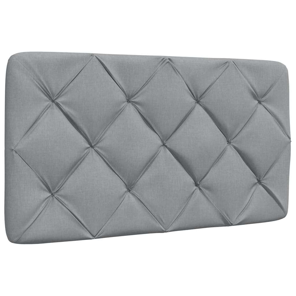 vidaXL Cadre de lit sans matelas Gris clair 90x190 cm Tissu