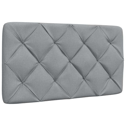 vidaXL Cadre de lit sans matelas Gris clair 90x190 cm Tissu