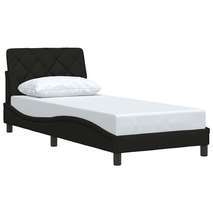 vidaXL Bettgestell ohne Matratze Schwarz 90x190 cm Stoff