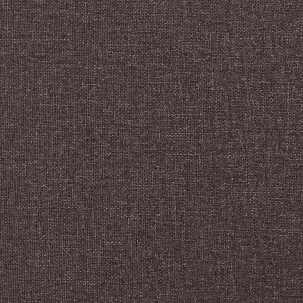 vidaXL Bettgestell ohne Matratze Dunkelbraun 90x200 cm Stoff