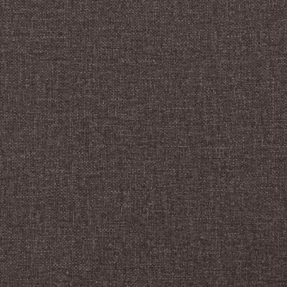 vidaXL Bettgestell ohne Matratze Dunkelbraun 90x200 cm Stoff