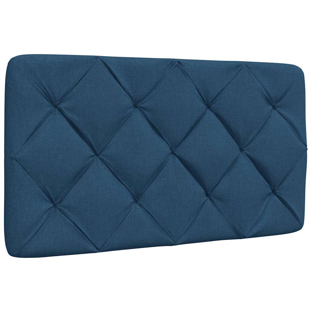 vidaXL Bettgestell ohne Matratze Blau 90x200 cm Stoff