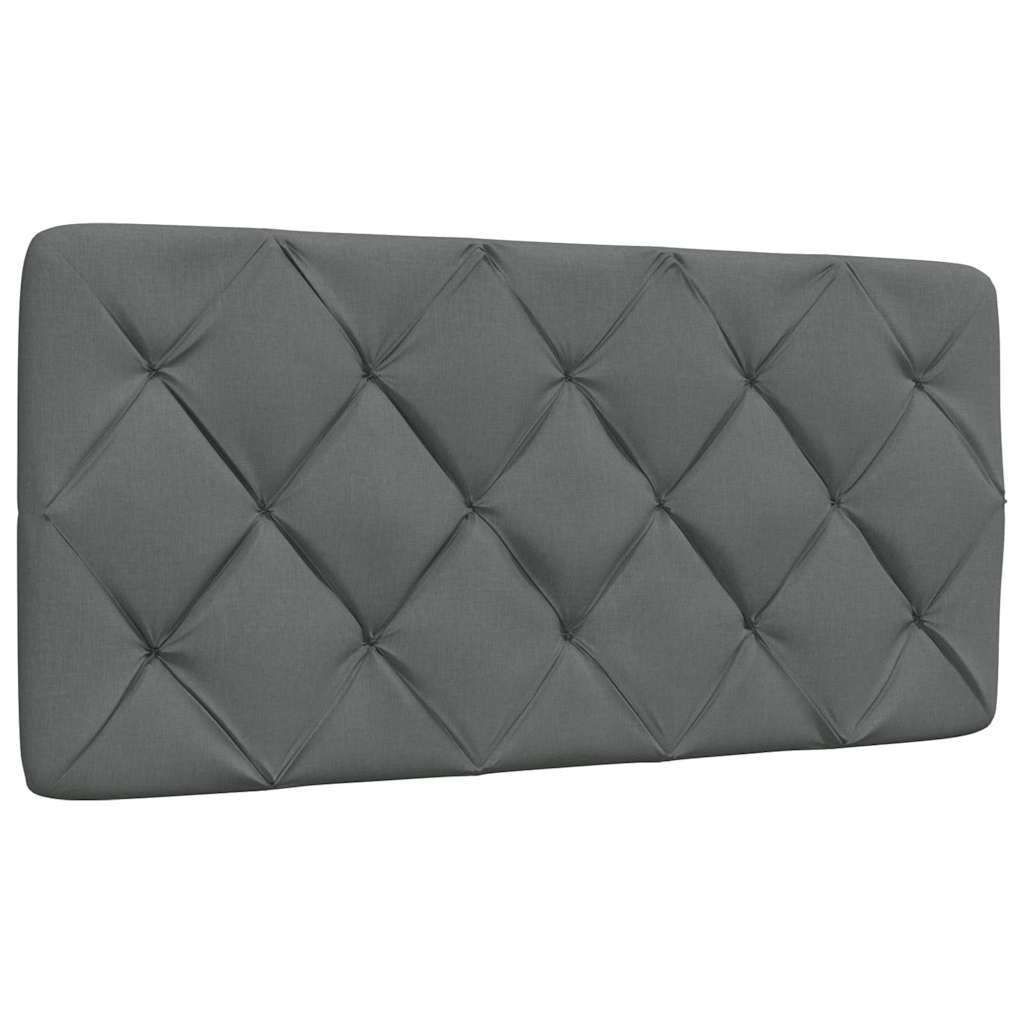 vidaXL Bettgestell ohne Matratze Dunkelgrau 100x200 cm Stoff