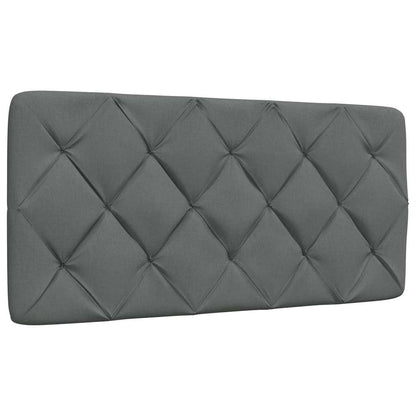 vidaXL Bettgestell ohne Matratze Dunkelgrau 100x200 cm Stoff
