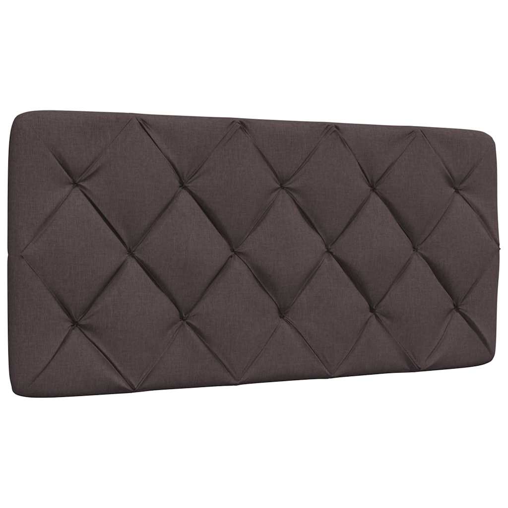 vidaXL Bettgestell ohne Matratze Dunkelbraun 100x200 cm Stoff