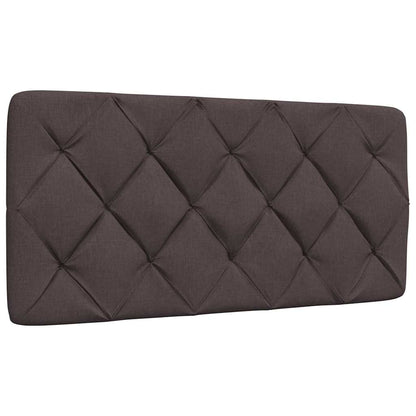 vidaXL Bettgestell ohne Matratze Dunkelbraun 100x200 cm Stoff