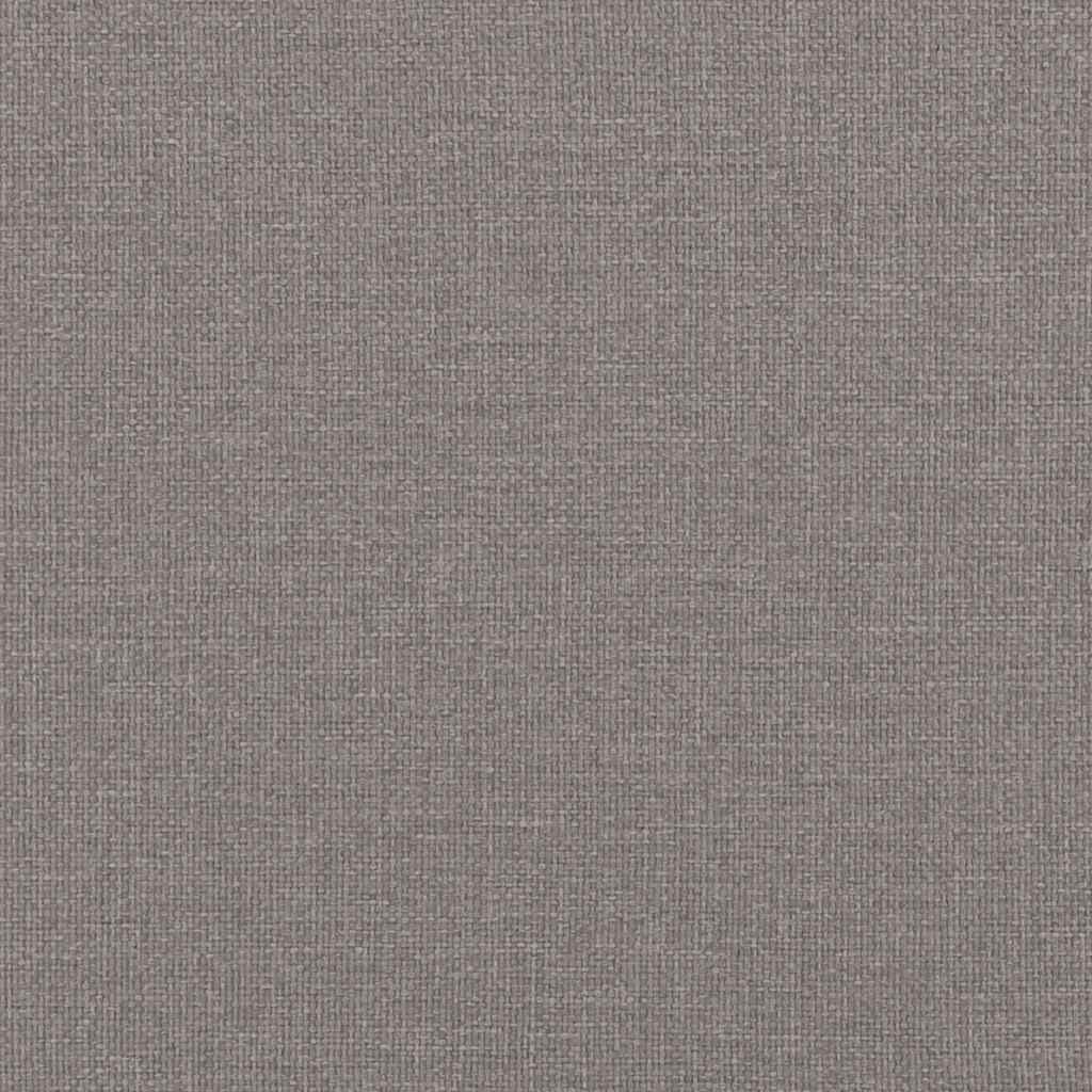 vidaXL Bettgestell ohne Matratze Taupe 120x200 cm Stoff