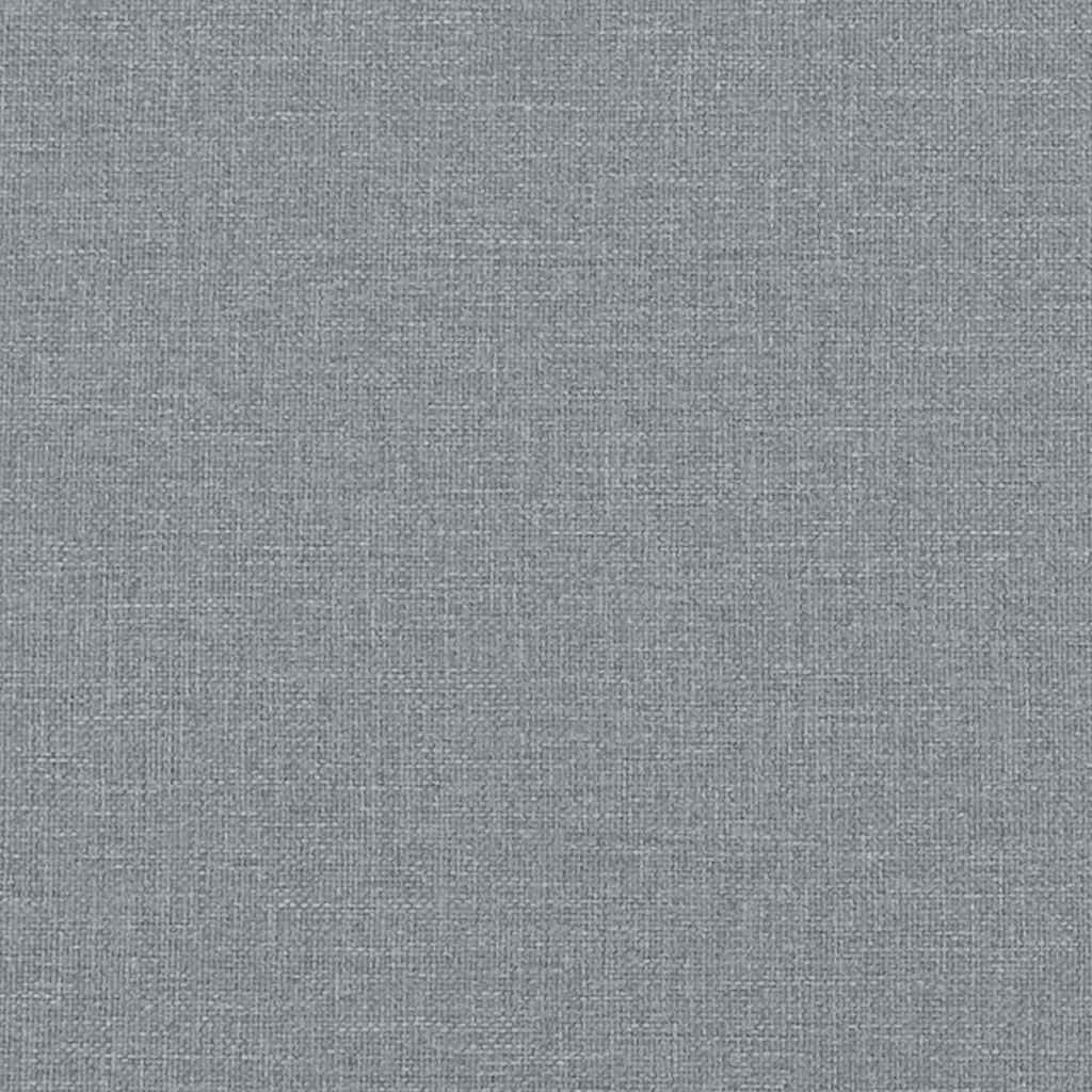 vidaXL Cadre de lit sans matelas gris clair 140x190 cm tissu