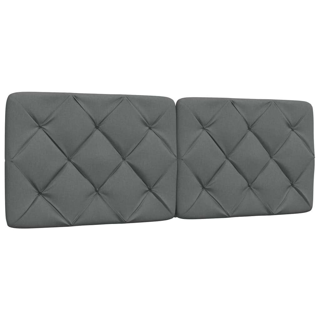vidaXL Bettgestell ohne Matratze Dunkelgrau 140x190 cm Stoff