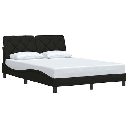vidaXL Bettgestell ohne Matratze Schwarz 140x200 cm Stoff
