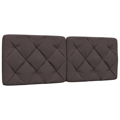 vidaXL Cadre de lit sans matelas Marron foncé 140x200 cm Tissu