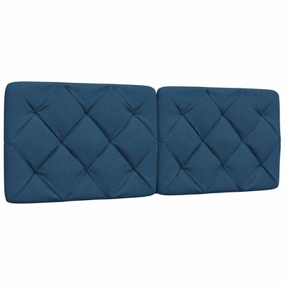 vidaXL Bettgestell ohne Matratze Blau 140x200 cm Stoff