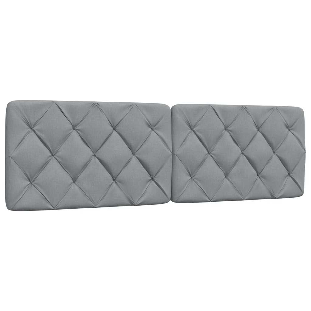 vidaXL Bettgestell ohne Matratze Hellgrau 160x200 cm Stoff