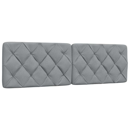 vidaXL Bettgestell ohne Matratze Hellgrau 160x200 cm Stoff