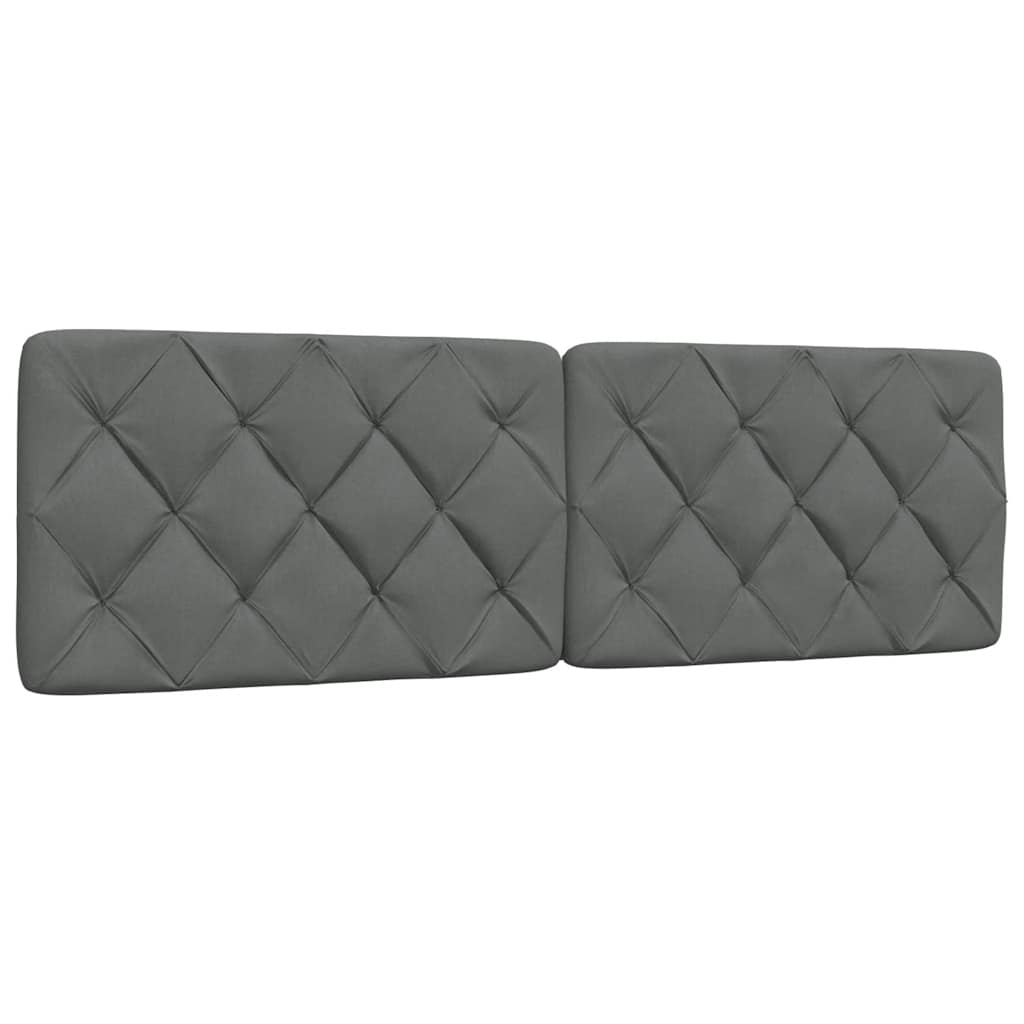 vidaXL Bettgestell ohne Matratze Dunkelgrau 160x200 cm Stoff
