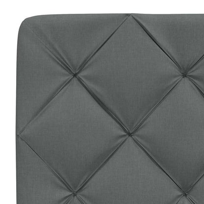 vidaXL Bettgestell ohne Matratze Dunkelgrau 160x200 cm Stoff