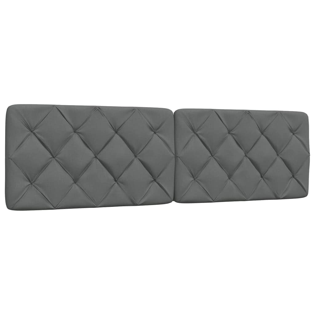 vidaXL Bettgestell ohne Matratze Dunkelgrau 180x200 cm Stoff