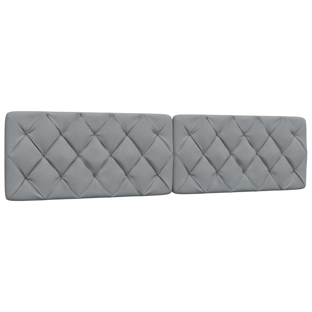 vidaXL Bettgestell ohne Matratze Hellgrau 200x200 cm Stoff