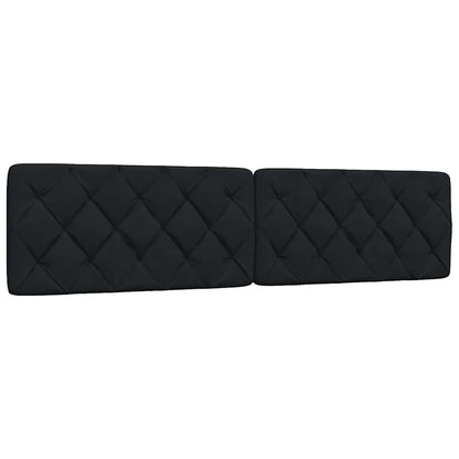 vidaXL Cadre de lit sans matelas Tissu Noir 200x200 cm