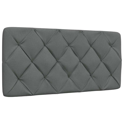 vidaXL Bettgestell mit LED ohne Matratze Dunkelgrau 100x200 cm Stoff