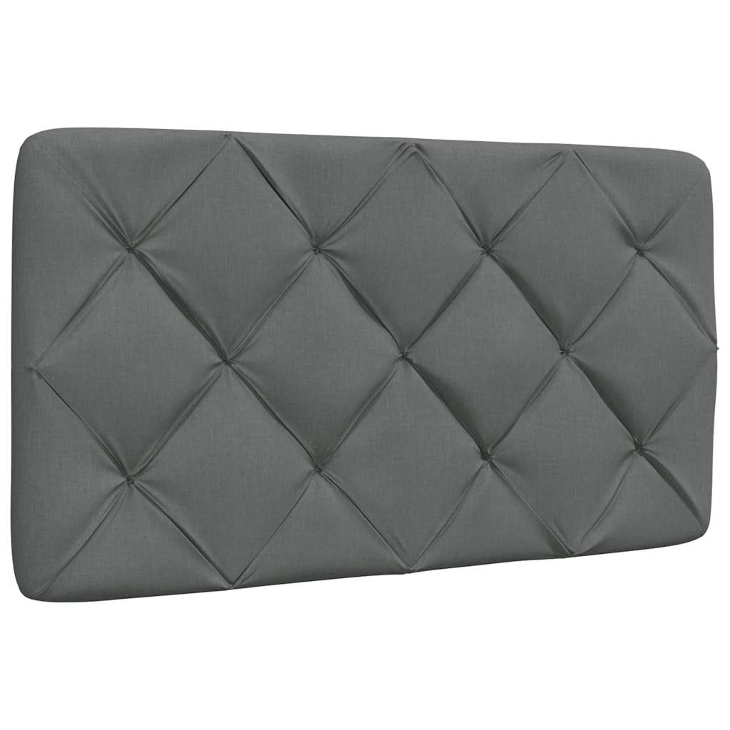 vidaXL Bett mit Matratze Dunkelgrau 80x200 cm Stoff