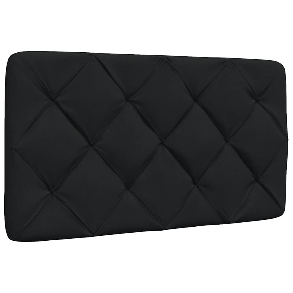 vidaXL Bett mit Matratze Schwarz 80x200 cm Stoff