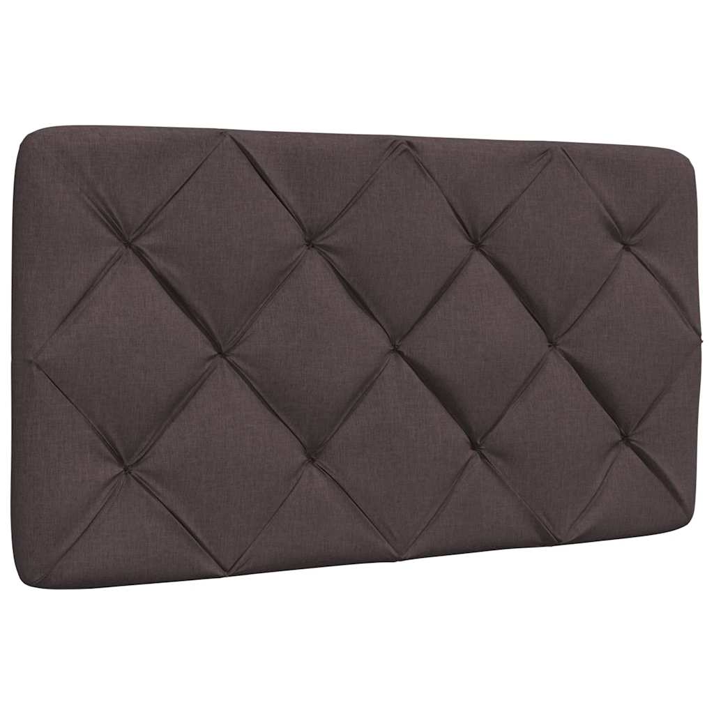 vidaXL Bett mit Matratze Dunkelbraun 80x200 cm Stoff
