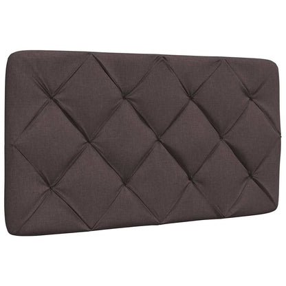 vidaXL Bett mit Matratze Dunkelbraun 80x200 cm Stoff