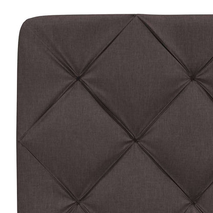 vidaXL Bett mit Matratze Dunkelbraun 80x200 cm Stoff