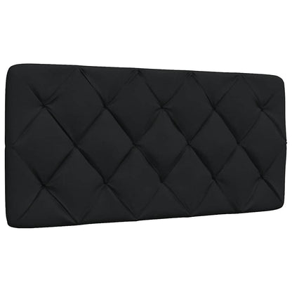 vidaXL Bett mit Matratze Schwarz 100x200 cm Stoff