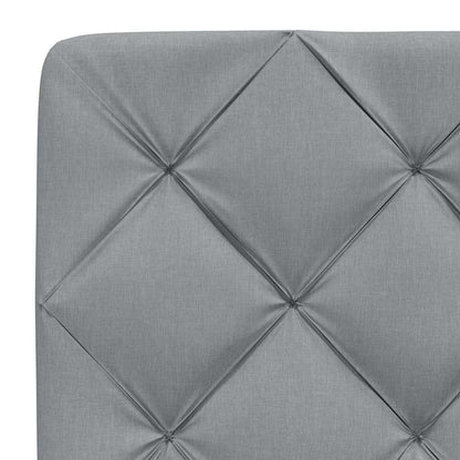 vidaXL Bett mit Matratze Hellgrau 140x190 cm Stoff