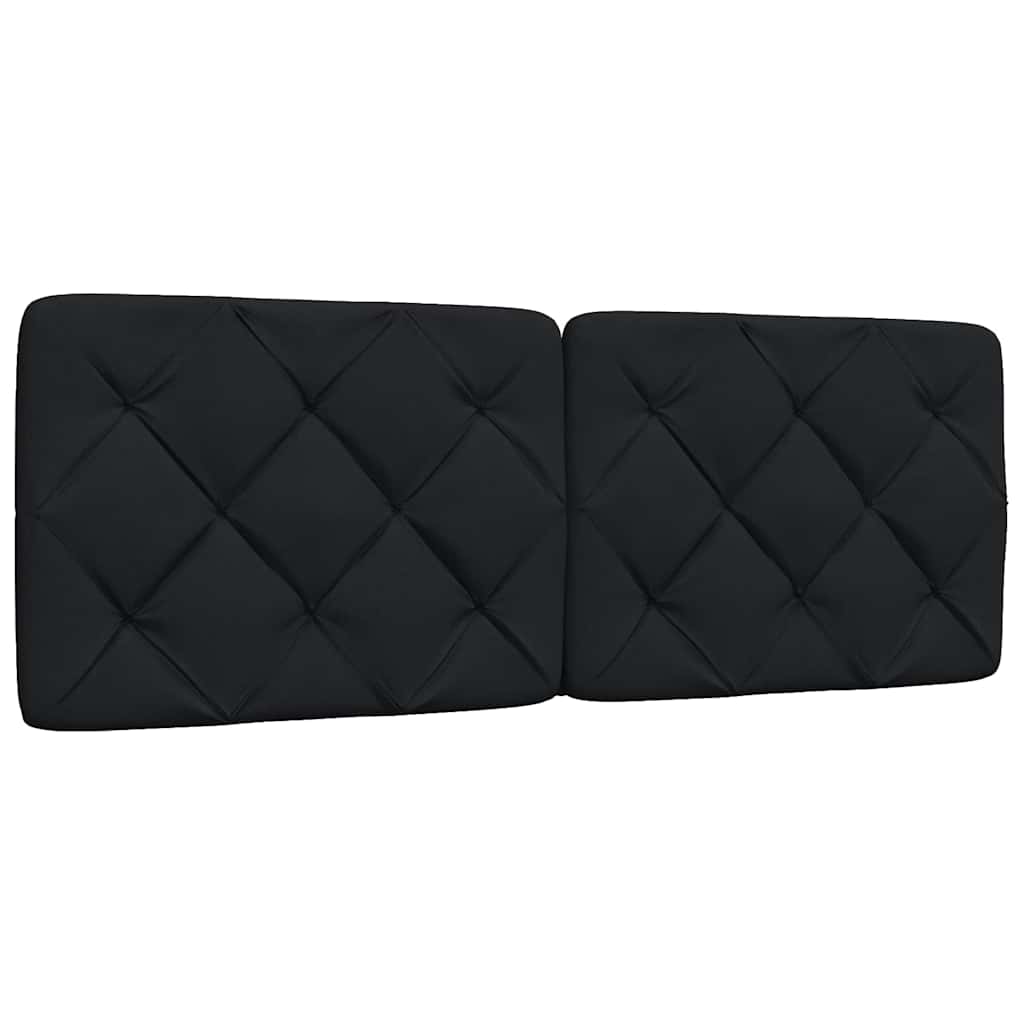 vidaXL Bett mit Matratze Schwarz 140x190 cm Stoff