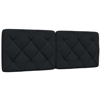 vidaXL Bett mit Matratze Schwarz 140x190 cm Stoff