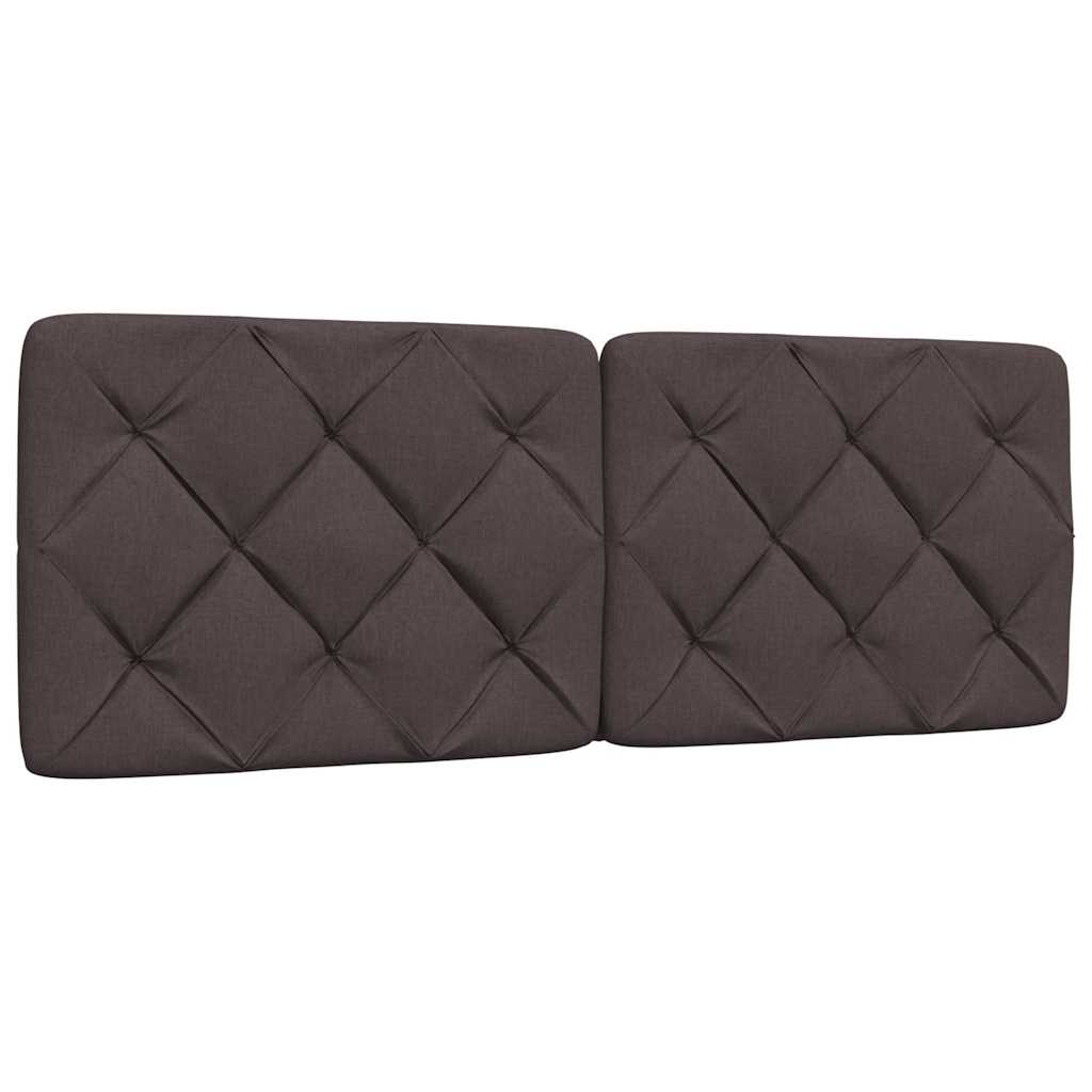 vidaXL Bett mit Matratze Dunkelbraun 140x190 cm Stoff