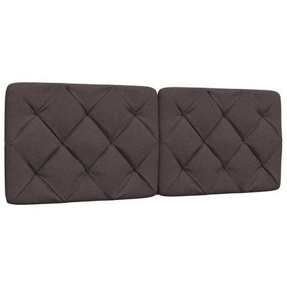 vidaXL Bett mit Matratze Dunkelbraun 140x190 cm Stoff