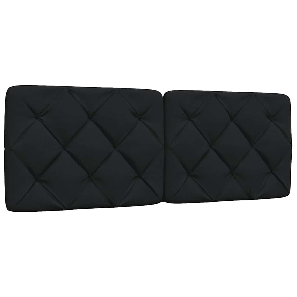 vidaXL Bett mit Matratze Schwarz 140x200 cm Stoff