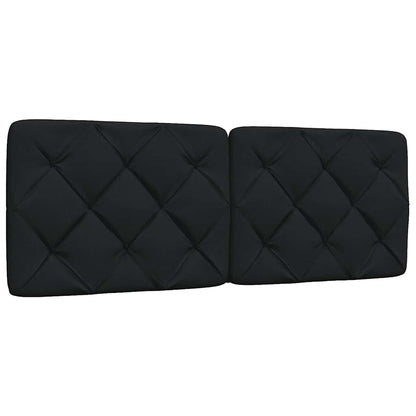 vidaXL Bett mit Matratze Schwarz 140x200 cm Stoff